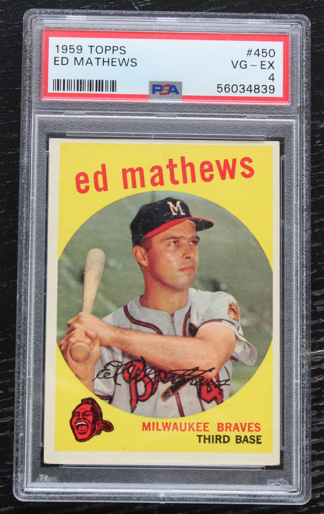 1959 Topps Ed Mathews #460 PSA VG-EX 4