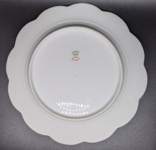 Load image into Gallery viewer, Haviland / Limoges Scalloped Edge Dinner Plate - Gold Rim, Rose Vine

