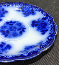 Load image into Gallery viewer, Vintage Flow Blue Saucer - "Waldorf" - Royal Semi-Porcelain - England
