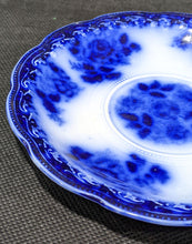Load image into Gallery viewer, Vintage Flow Blue Saucer - "Waldorf" - Royal Semi-Porcelain - England
