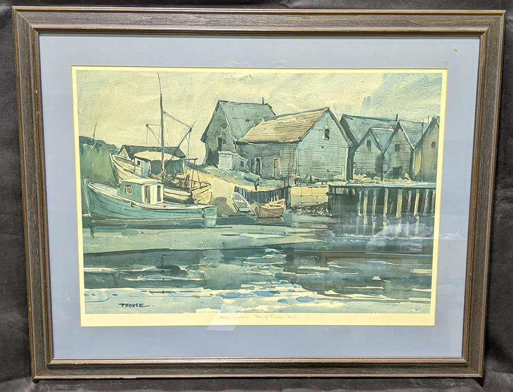 Framed Print - Halls Harbour, Bay of Fundy, Nova Scotia by Prouse