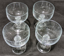 Load image into Gallery viewer, 4 Elegant Crystal Champagne / Sherbet Glasses
