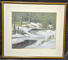 Load image into Gallery viewer, Original Oil &amp; Watercolour, Mixed Media Artwork - First Snow - Signed
