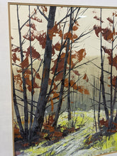Load image into Gallery viewer, Original Oil &amp; Watercolour, Mixed Media Artwork - Autumn Forest - Signed

