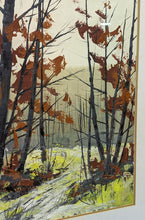 Load image into Gallery viewer, Original Oil &amp; Watercolour, Mixed Media Artwork - Autumn Forest - Signed
