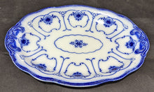 Load image into Gallery viewer, Beautiful Vintage Flow Blue Platter - Made in England - 14"
