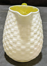 Load image into Gallery viewer, Belleek Green Mark Basket Weave Shamrock Small Pitcher
