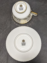 Load image into Gallery viewer, Paragon Tea Cup &amp; Saucer White, Floral &amp; Gold
