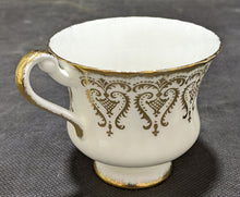 Load image into Gallery viewer, Paragon Tea Cup &amp; Saucer White, Floral &amp; Gold
