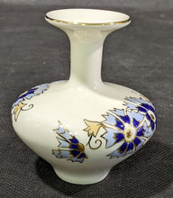 Load image into Gallery viewer, Zsolnay - Hungary - Small Porcelain Vase - Cornflower - Hand Painted
