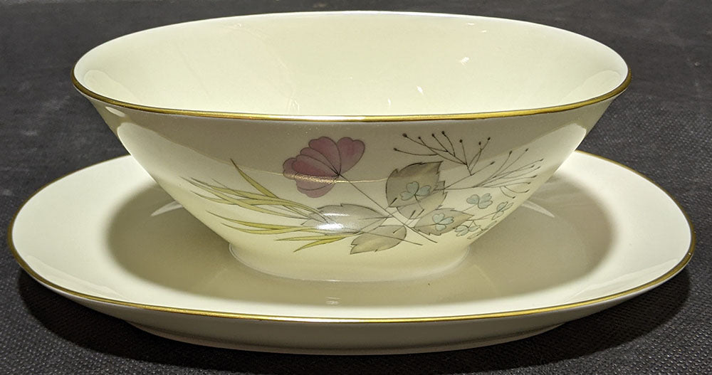 Rosenthal - Parisian Spring - Gravy Boat & Underplate - Cream - Germany