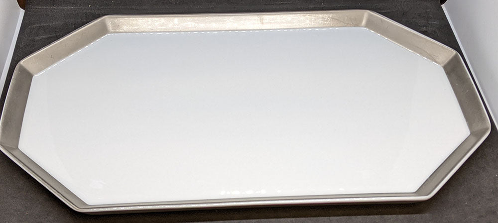 Rosenthal - Studio Line Modern - Grey Rimmed Serving Platter - 14 3/4