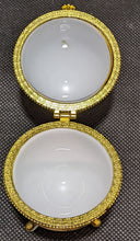 Load image into Gallery viewer, Adeline Collection Footed Painted Egg Trinket Box - Butterflies
