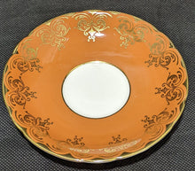 Load image into Gallery viewer, Aynsley Fine Bone China Teacup &amp; Saucer - Orange, Gold &amp; Bouquet
