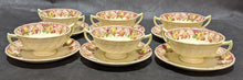 Load image into Gallery viewer, 6 Royal Doulton - Pomeroy - Cream Soup Bowls &amp; Saucers (2)

