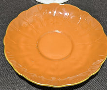 Load image into Gallery viewer, Aynsley Fine Bone China Tea Cup &amp; Saucer - Orange, Gold &amp; Blue
