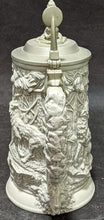 Load image into Gallery viewer, Vintage Ceramic Stein - Coloured Picture of A Husky - Metal Lid
