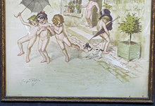 Load image into Gallery viewer, Late 1800&#39;s French Fun Naughty Picture - Framed
