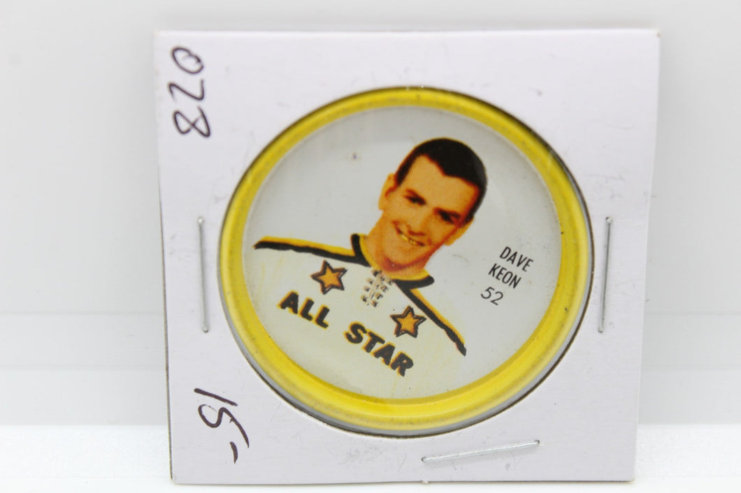 1962-63 Shirriff Dave Keon All-Star NHL Hockey Coin