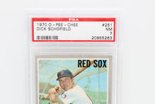 Load image into Gallery viewer, 1970 O-Pee-Chee Dick Schofield #251 PSA NM 7 Baseball Card, Serial #20955263
