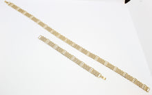 Load image into Gallery viewer, Gold Tone Necklace &amp; Bracelet Jewelry Set
