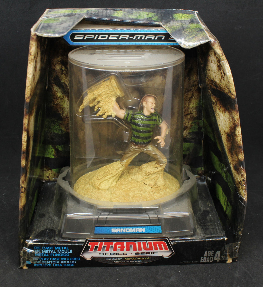 Spider-Man 3 Titanium Series Sandman Diecast Action Figure NIB by Hasbro