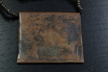 Load image into Gallery viewer, Vintage Sterling Silver &amp; Copper Pendant w/ Beaded Necklace
