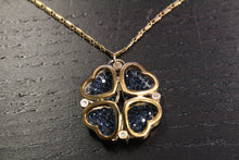 Load image into Gallery viewer, Vintage Gold Plated Four Leaf Clover Pendant Necklace
